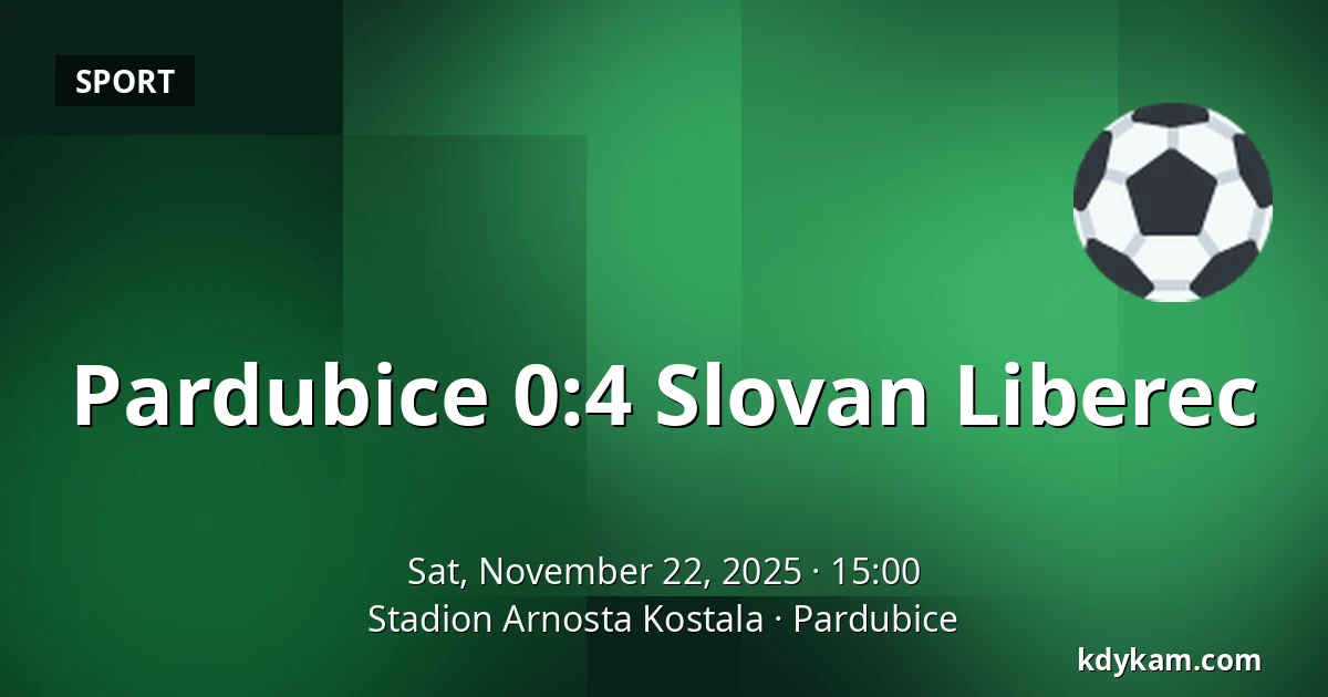 Pardubice – Slovan Liberec — Stadion Arnosta Kostala, Pardubice