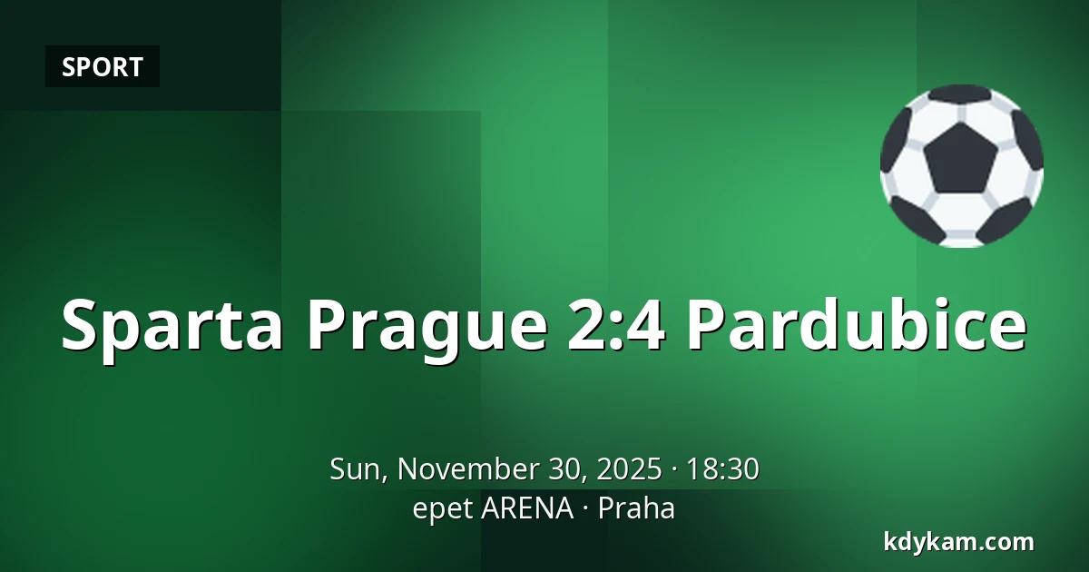 Sparta Prague - Pardubice — epet ARENA, Prague