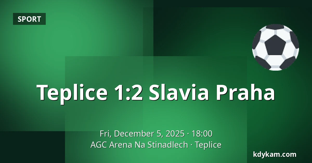 Teplice – Slavia Praha — AGC Arena Na Stinadlech, Teplice