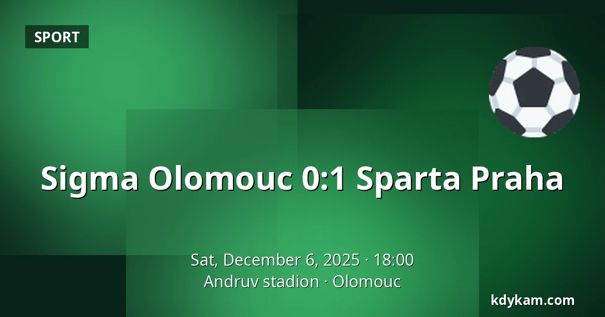 Sigma Olomouc – Sparta Praha — Andruv stadion, Olomouc