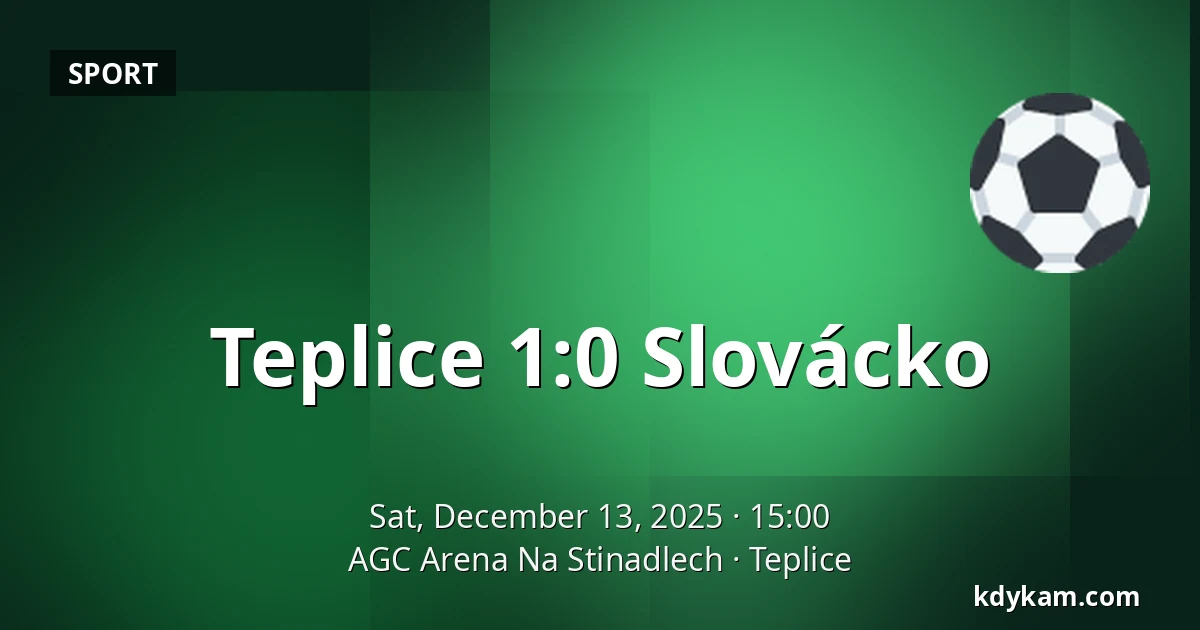 Teplice – Slovácko — AGC Arena Na Stinadlech, Teplice