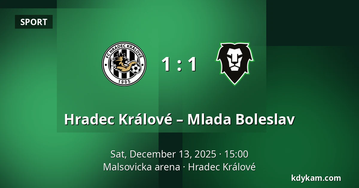 Hradec Králové – Mlada Boleslav — Malsovicka arena, Hradec Králové