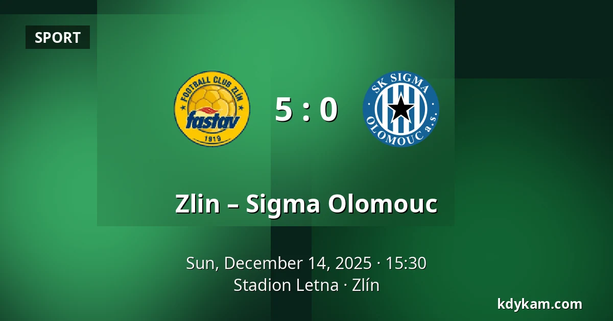 Zlin – Sigma Olomouc — Stadion Letna, Zlín