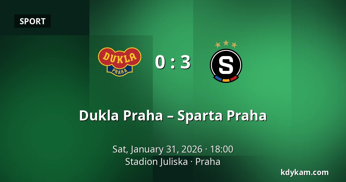 Dukla Praha – Sparta Praha — Stadion Juliska, Prague