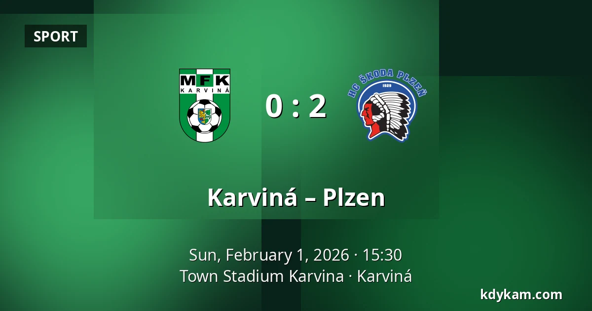 Karviná – Plzen — Town Stadium Karvina, Karviná