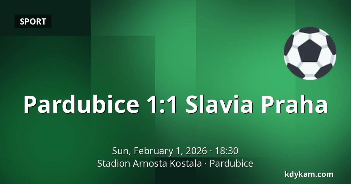 Pardubice – Slavia Praha — Stadion Arnosta Kostala, Pardubice