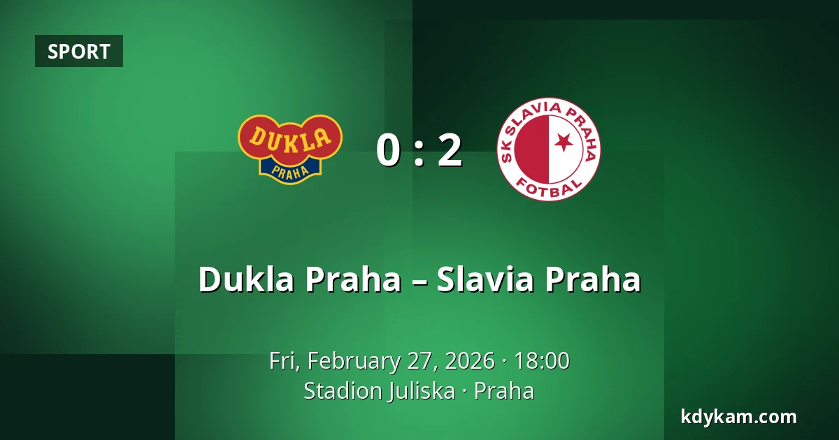 Dukla Praha – Slavia Praha — Stadion Juliska, Prague