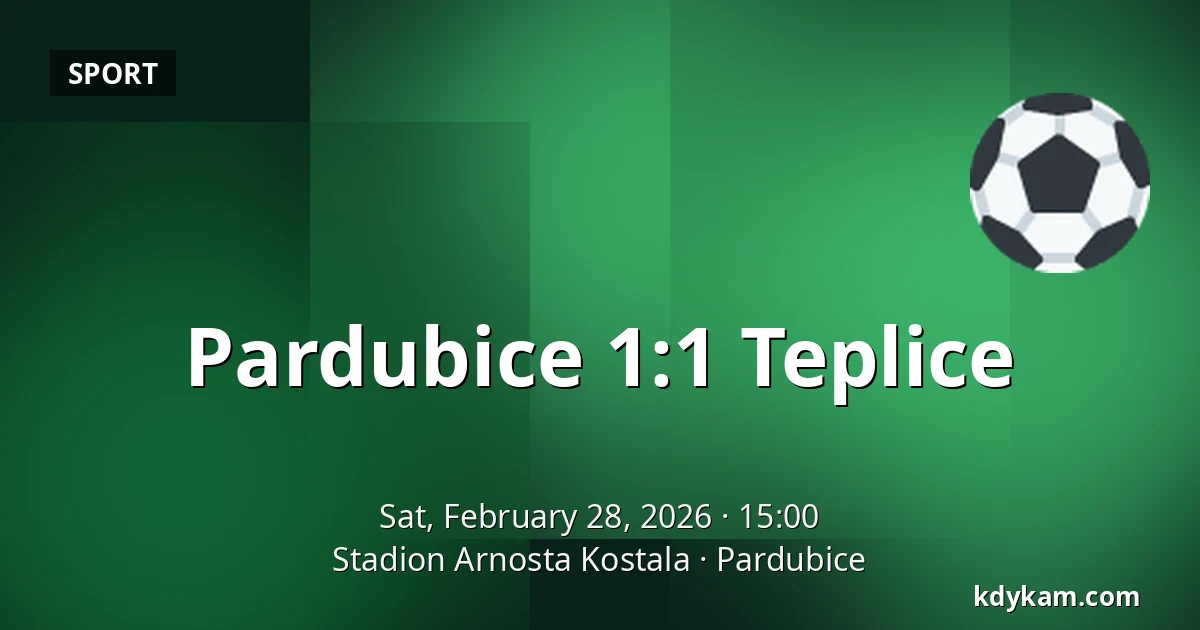 Pardubice – Teplice — Stadion Arnosta Kostala, Pardubice