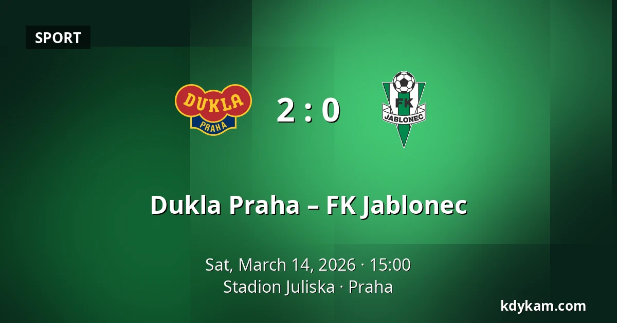 Dukla Praha – FK Jablonec — Stadion Juliska, Prague