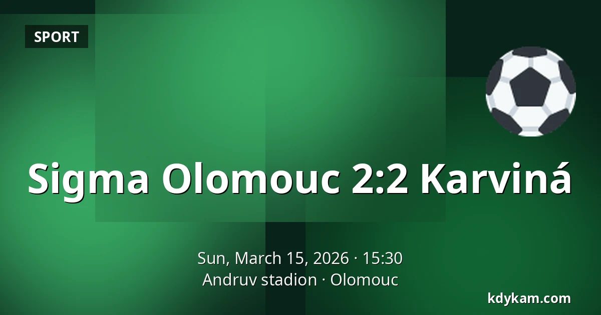 Sigma Olomouc - Karviná — Andruv stadion, Olomouc