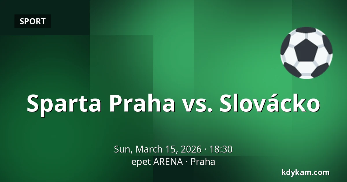 Sparta Praha – Slovácko — epet ARENA, Prague