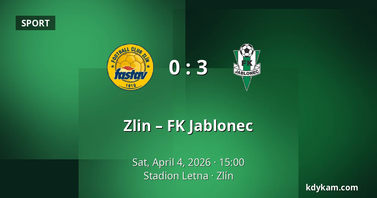 Zlin – FK Jablonec — Stadion Letna, Zlín