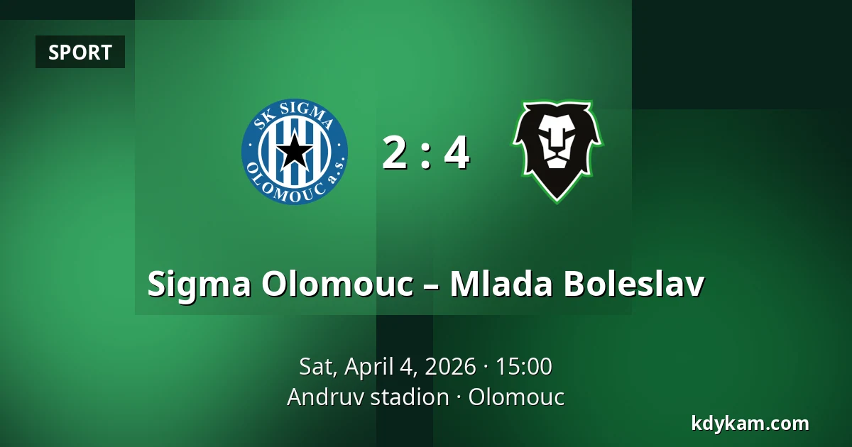 Sigma Olomouc – Mlada Boleslav — Andruv stadion, Olomouc