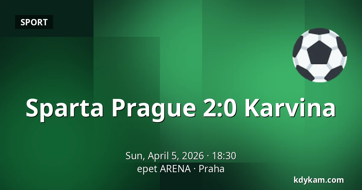 Sparta Prague - Karvina — epet ARENA, Prague