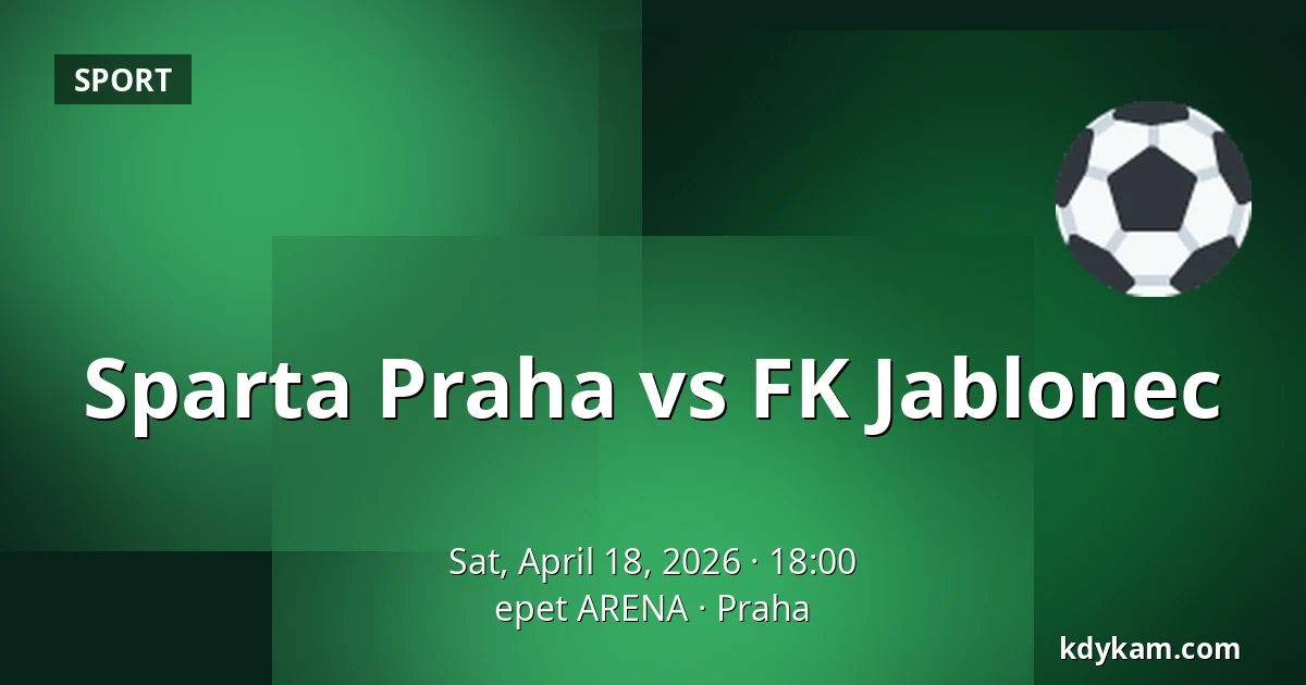 Sparta Praha – FK Jablonec — epet ARENA, Prague