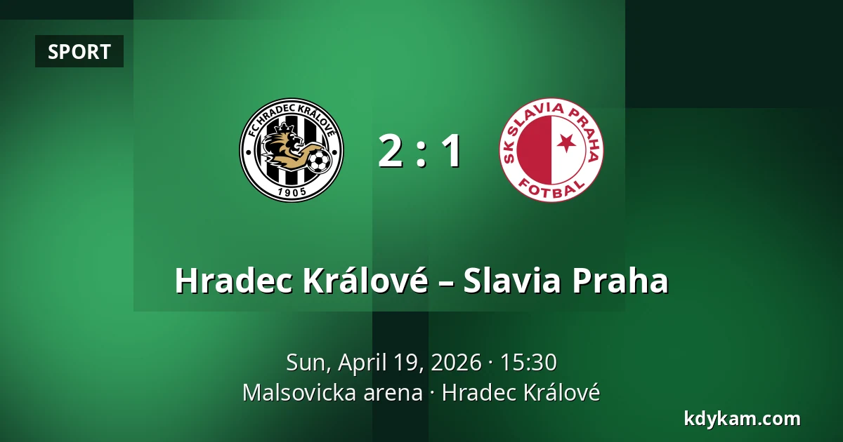 Hradec Králové – Slavia Praha — Malsovicka arena, Hradec Králové