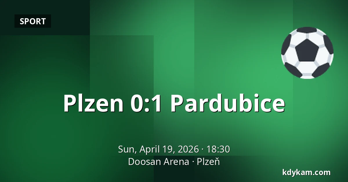 Plzen – Pardubice — Doosan Arena, Pilsen