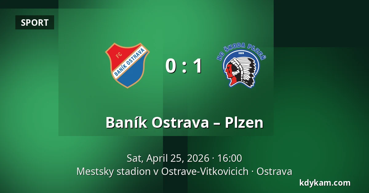 Baník Ostrava – Plzen — Mestsky stadion v Ostrave-Vitkovicich, Ostrava
