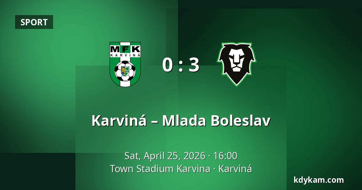 Karviná – Mlada Boleslav — Town Stadium Karvina, Karviná