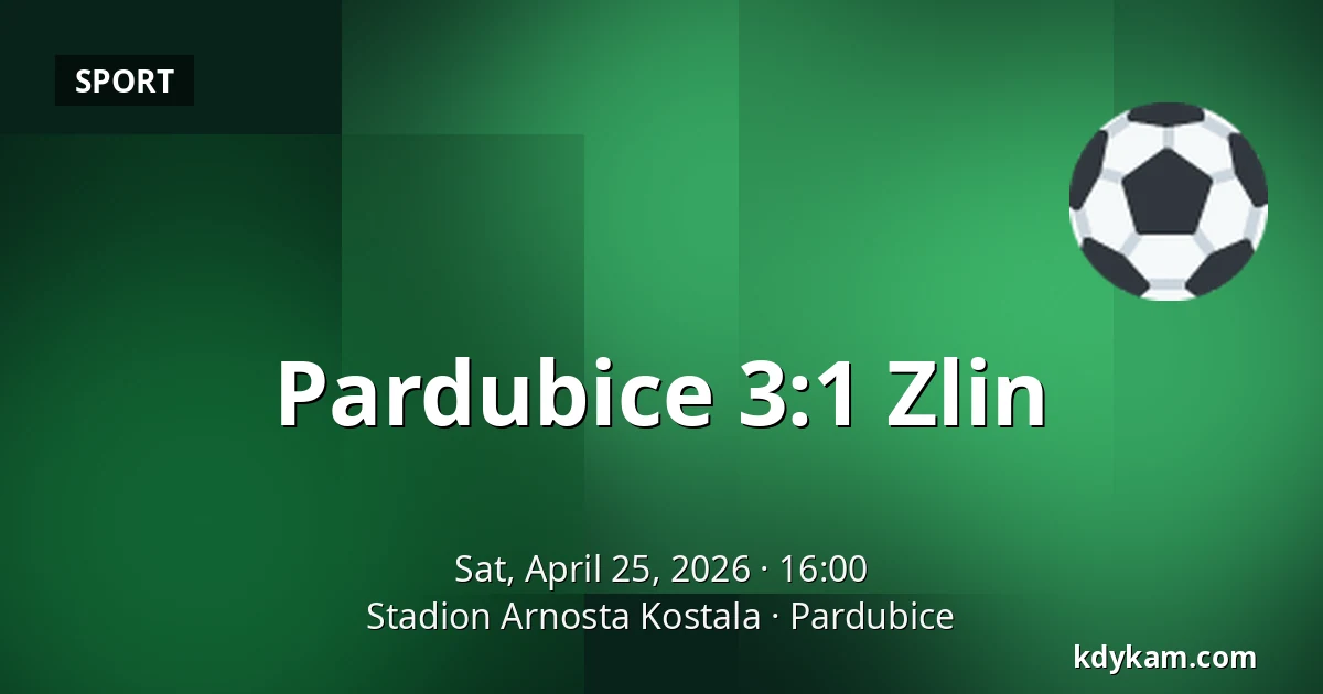 Pardubice – Zlin — Stadion Arnosta Kostala, Pardubice
