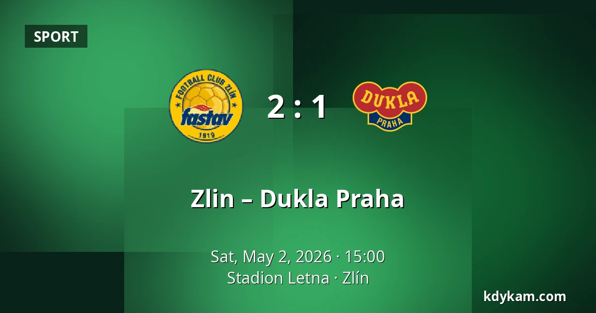 Zlin – Dukla Praha — Stadion Letna, Zlín