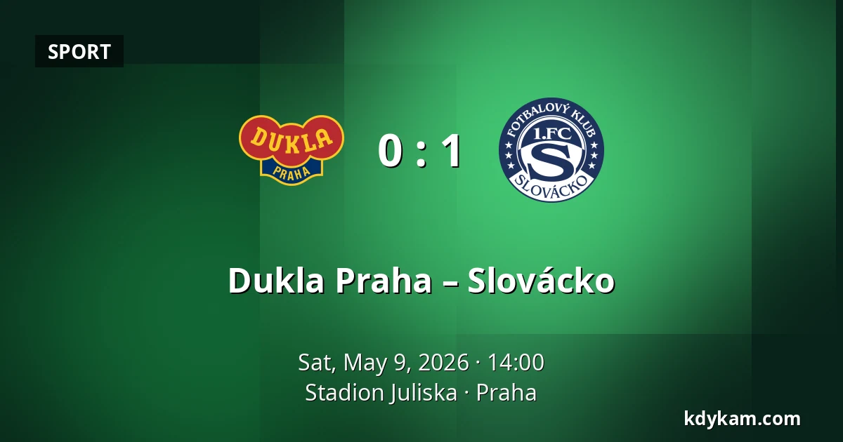 Dukla Praha – Slovácko — Stadion Juliska, Prague