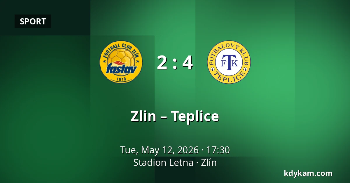 Zlin – Teplice — Stadion Letna, Zlín
