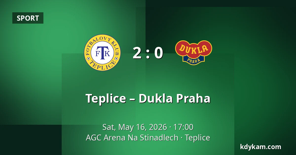 Teplice – Dukla Praha — AGC Arena Na Stinadlech, Teplice