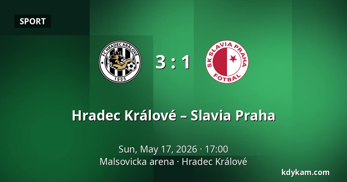 Hradec Králové – Slavia Praha — Malsovicka arena, Hradec Králové