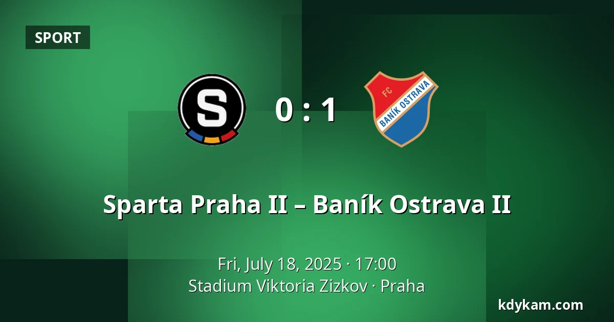 Sparta Praha II – Baník Ostrava II — FK Viktoria Žižkov, Prague