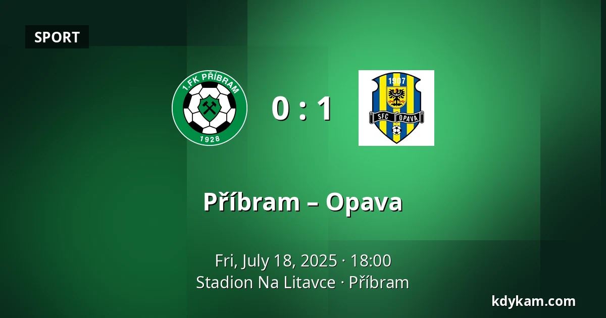 Příbram – Opava — Stadion Na Litavce, Příbram