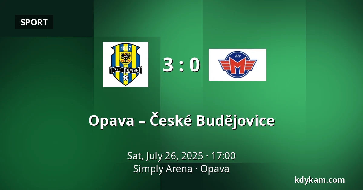 Opava – České Budějovice — Simply Arena, Opava