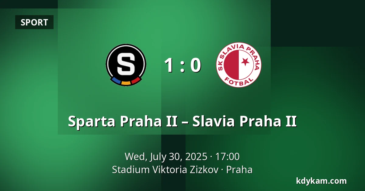 Sparta Praha II – Slavia Praha II — FK Viktoria Žižkov, Prague