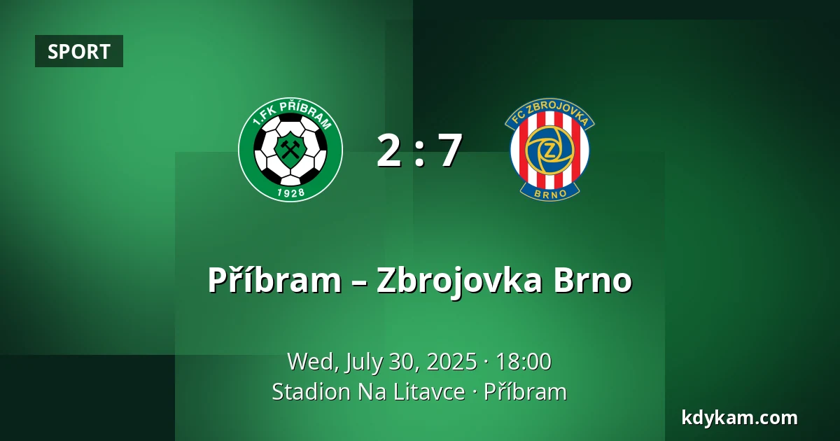 Příbram – Zbrojovka Brno — Stadion Na Litavce, Příbram