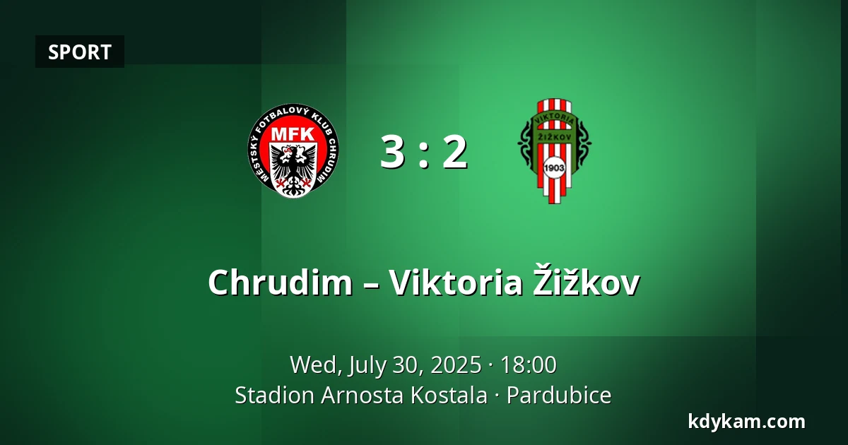 Chrudim – Viktoria Žižkov — Stadion Arnosta Kostala, Pardubice