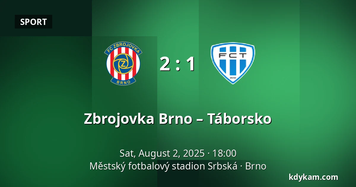 Zbrojovka Brno – Táborsko — Městský fotbalový stadion Srbská, Brno