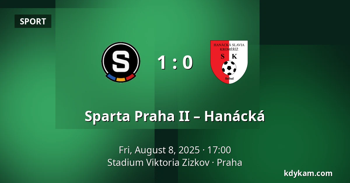 Sparta Praha II – Hanácká — FK Viktoria Žižkov, Prague