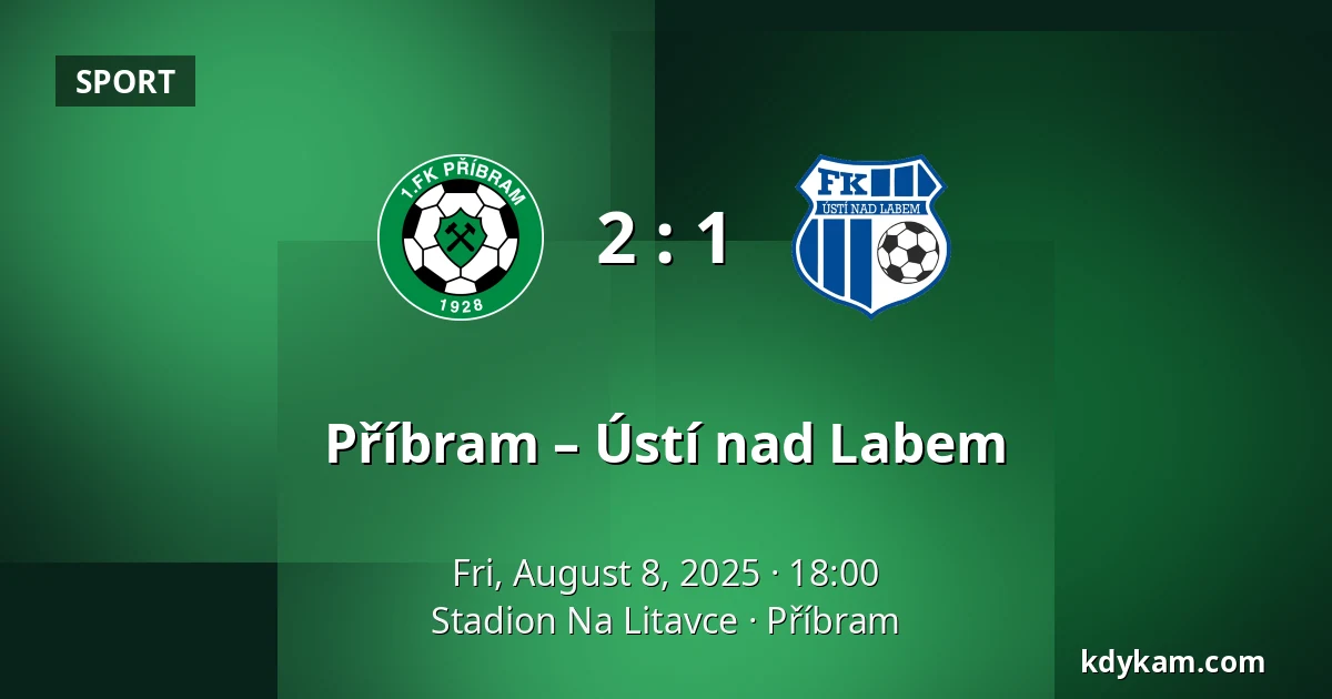 Příbram – Ústí nad Labem — Stadion Na Litavce, Příbram