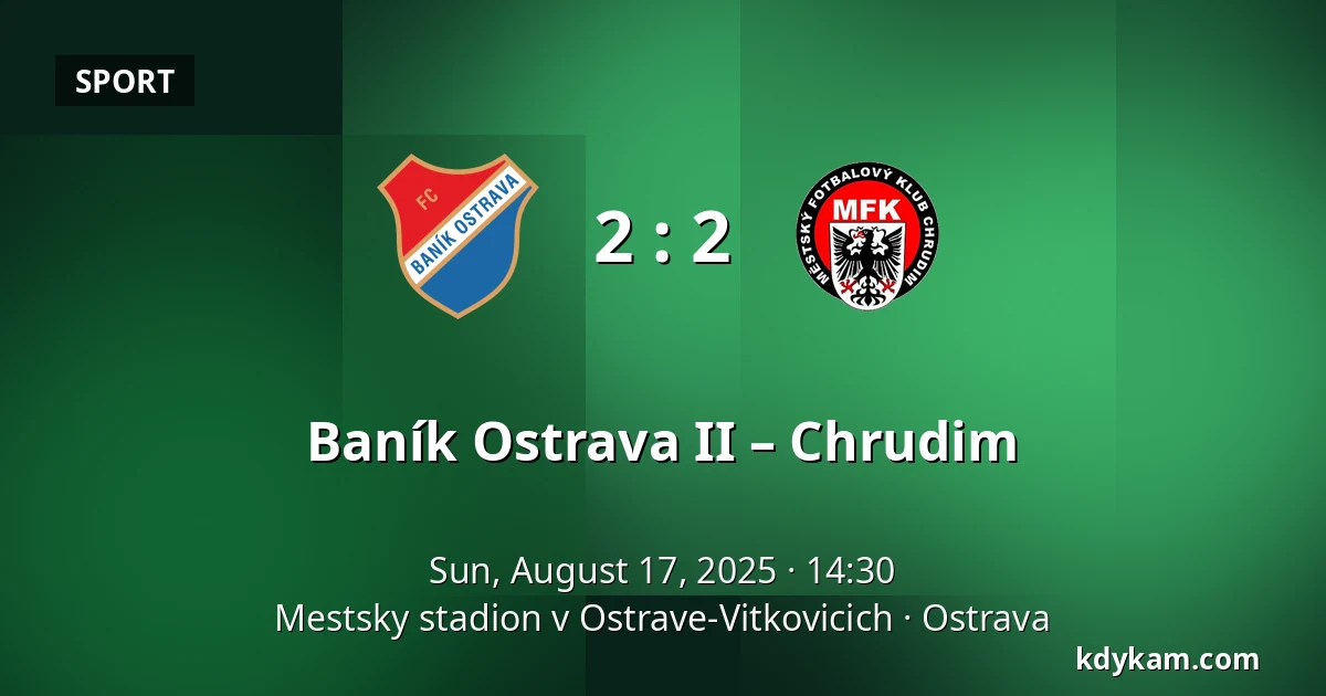 Baník Ostrava II – Chrudim — Mestsky stadion v Ostrave-Vitkovicich, Ostrava
