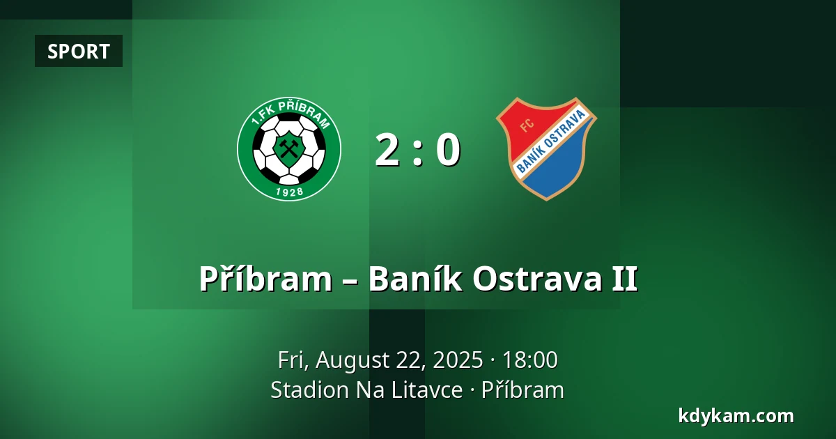 Příbram – Baník Ostrava II — Stadion Na Litavce, Příbram