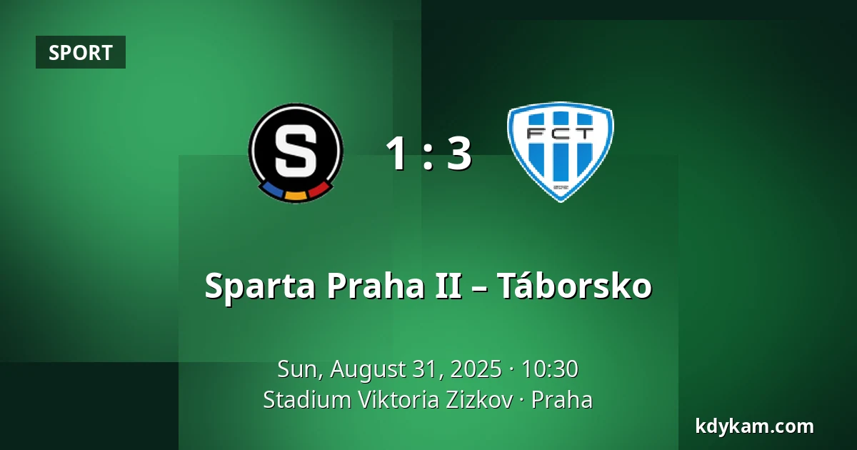 Sparta Praha II – Táborsko — FK Viktoria Žižkov, Prague