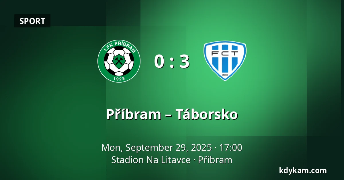 Příbram – Táborsko — Stadion Na Litavce, Příbram