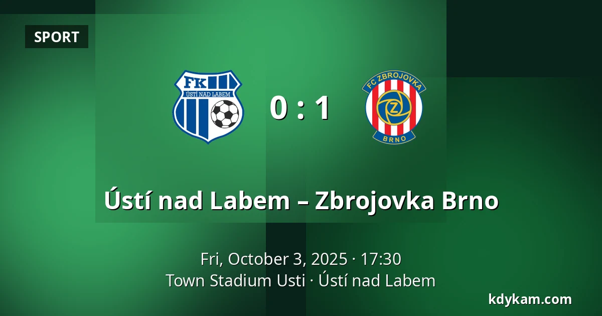 Ústí nad Labem – Zbrojovka Brno — Town Stadium Usti, Ústí nad Labem