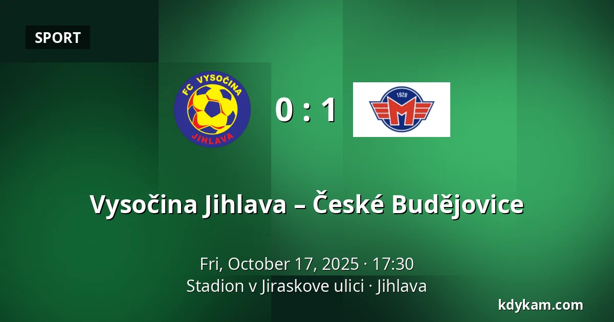 Vysočina Jihlava – České Budějovice — Stadion v Jiraskove ulici, Jihlava
