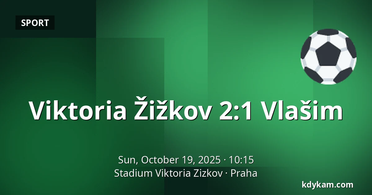 Viktoria Žižkov – Vlašim — FK Viktoria Žižkov, Prague
