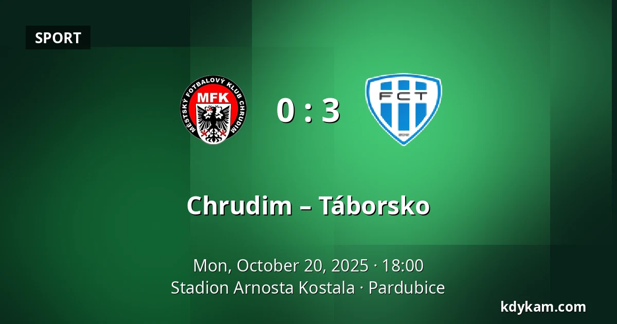 Chrudim – Táborsko — Stadion Arnosta Kostala, Pardubice