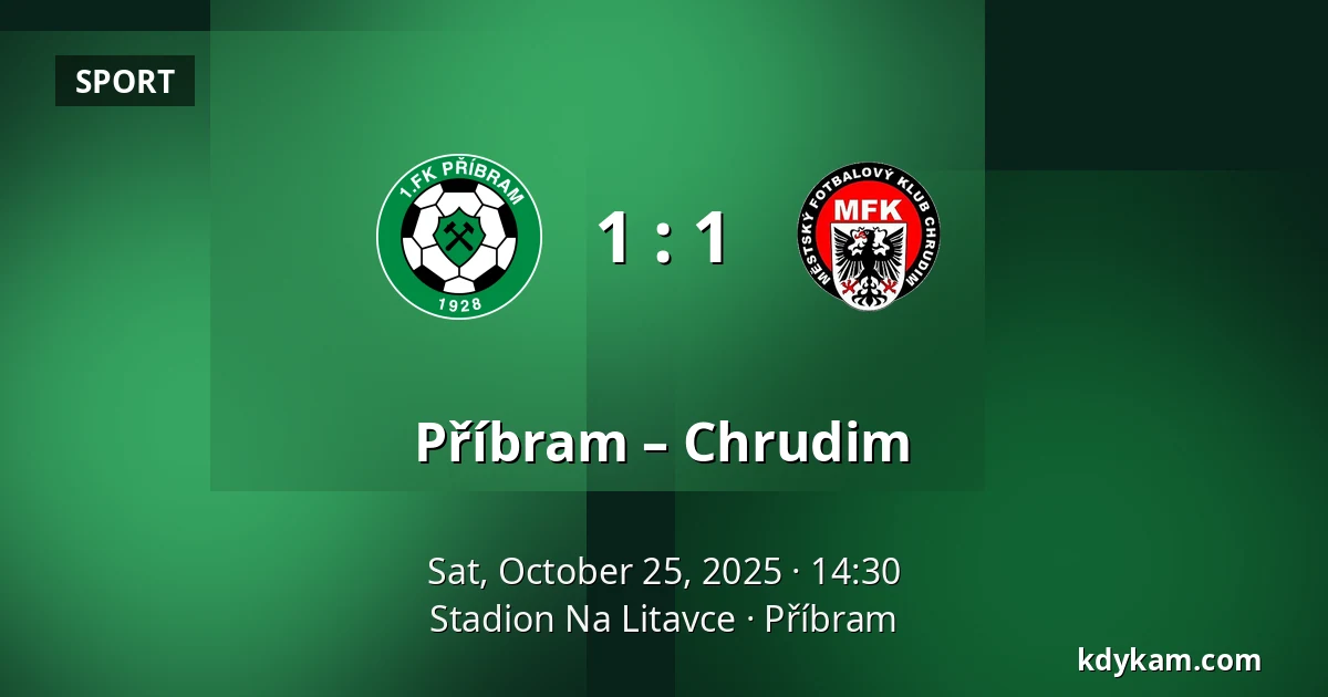 Příbram – Chrudim — Stadion Na Litavce, Příbram