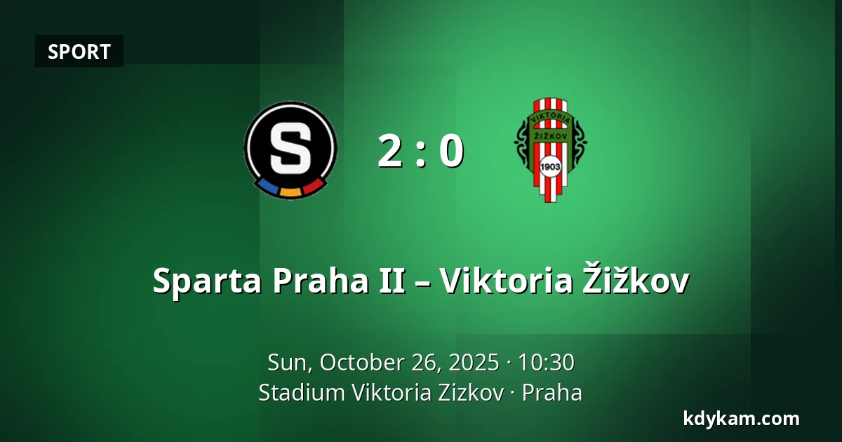 Sparta Praha II – Viktoria Žižkov — FK Viktoria Žižkov, Prague