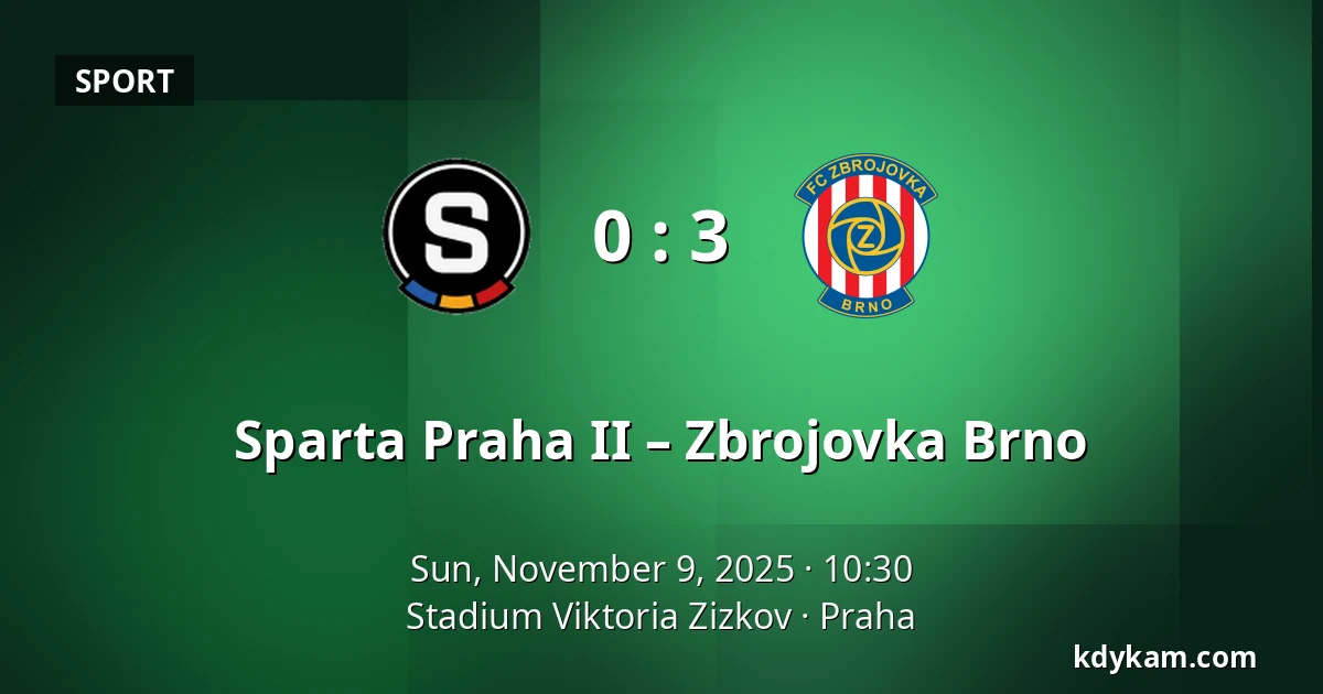 Sparta Praha II – Zbrojovka Brno — FK Viktoria Žižkov, Prague