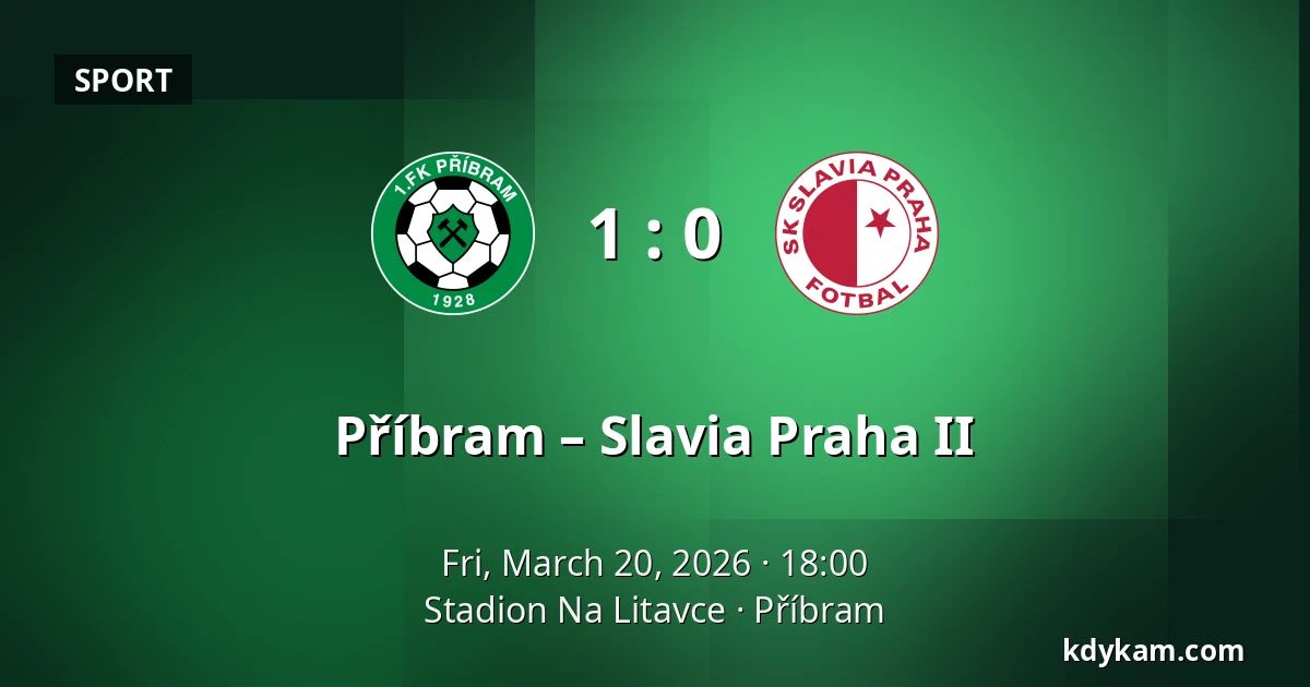 Příbram – Slavia Praha II — Stadion Na Litavce, Příbram